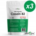 Atletic Food 100% Micellar Casein (MPC 82, клубника) - 1500 грамм (3х500 г)